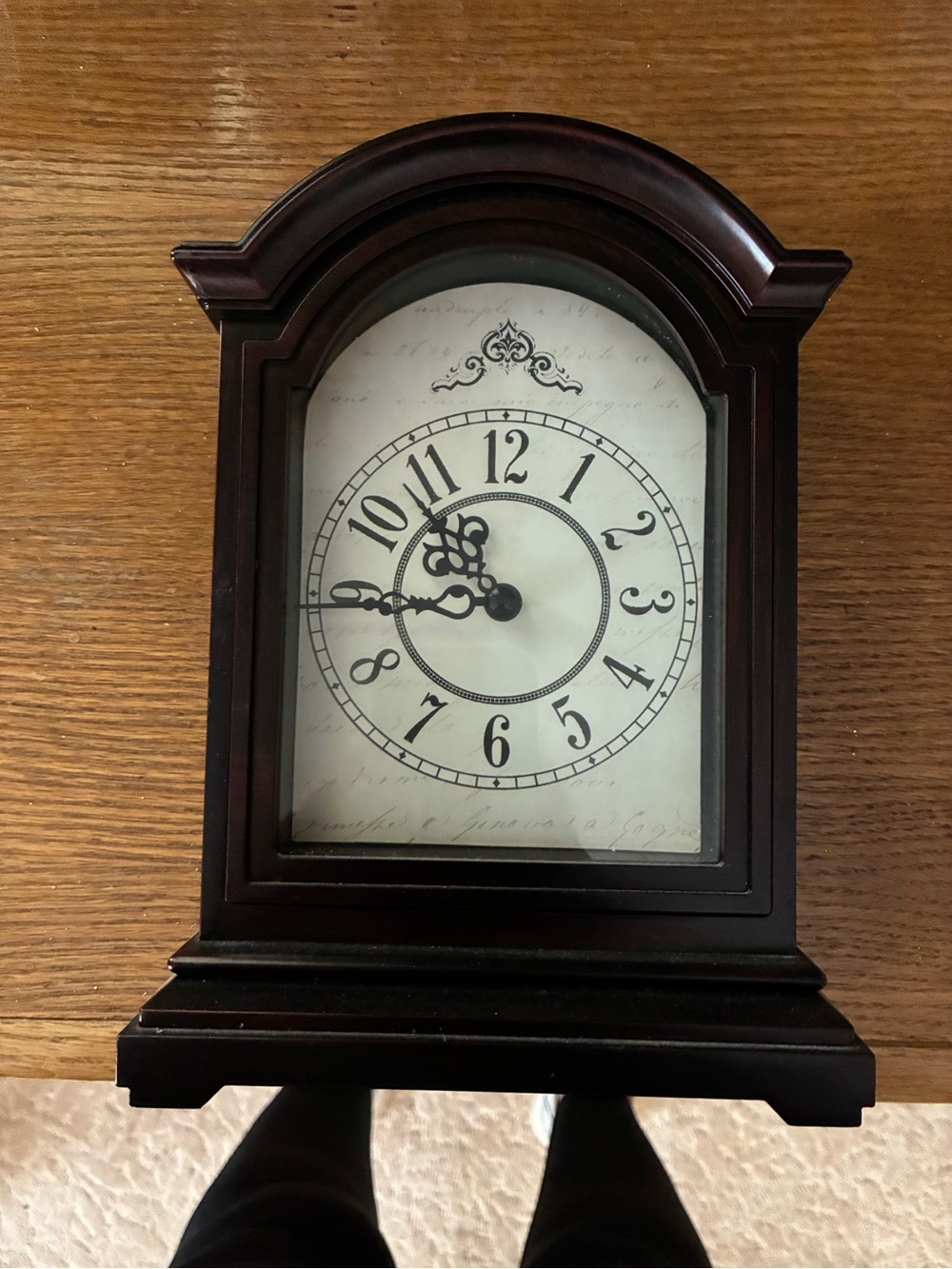 Classic Dark Brown Mantel Clock - Unbranded